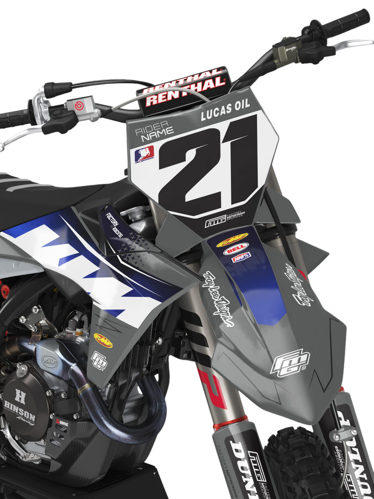 FUSE Past op KTM Grijze GRAPHICS KIT.