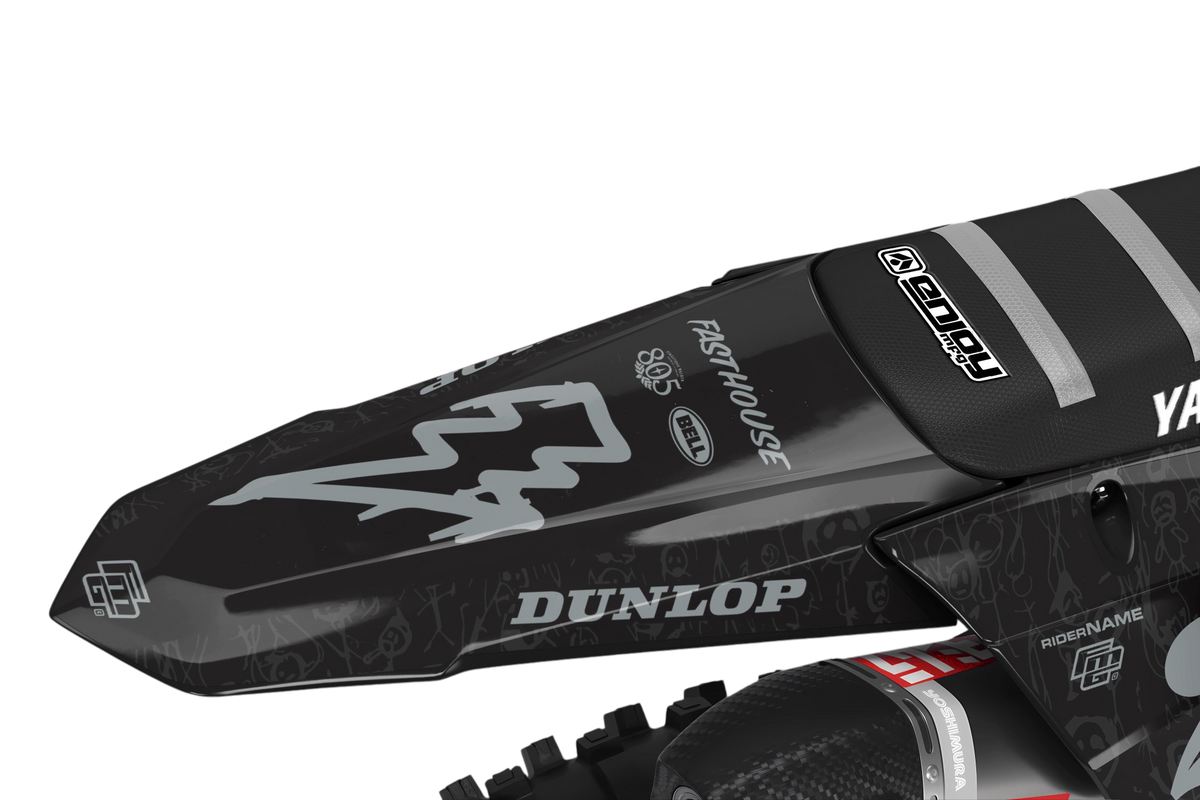 YAMAHA FASTHOUSE doodle Black V1 GRAFISCHE KIT.