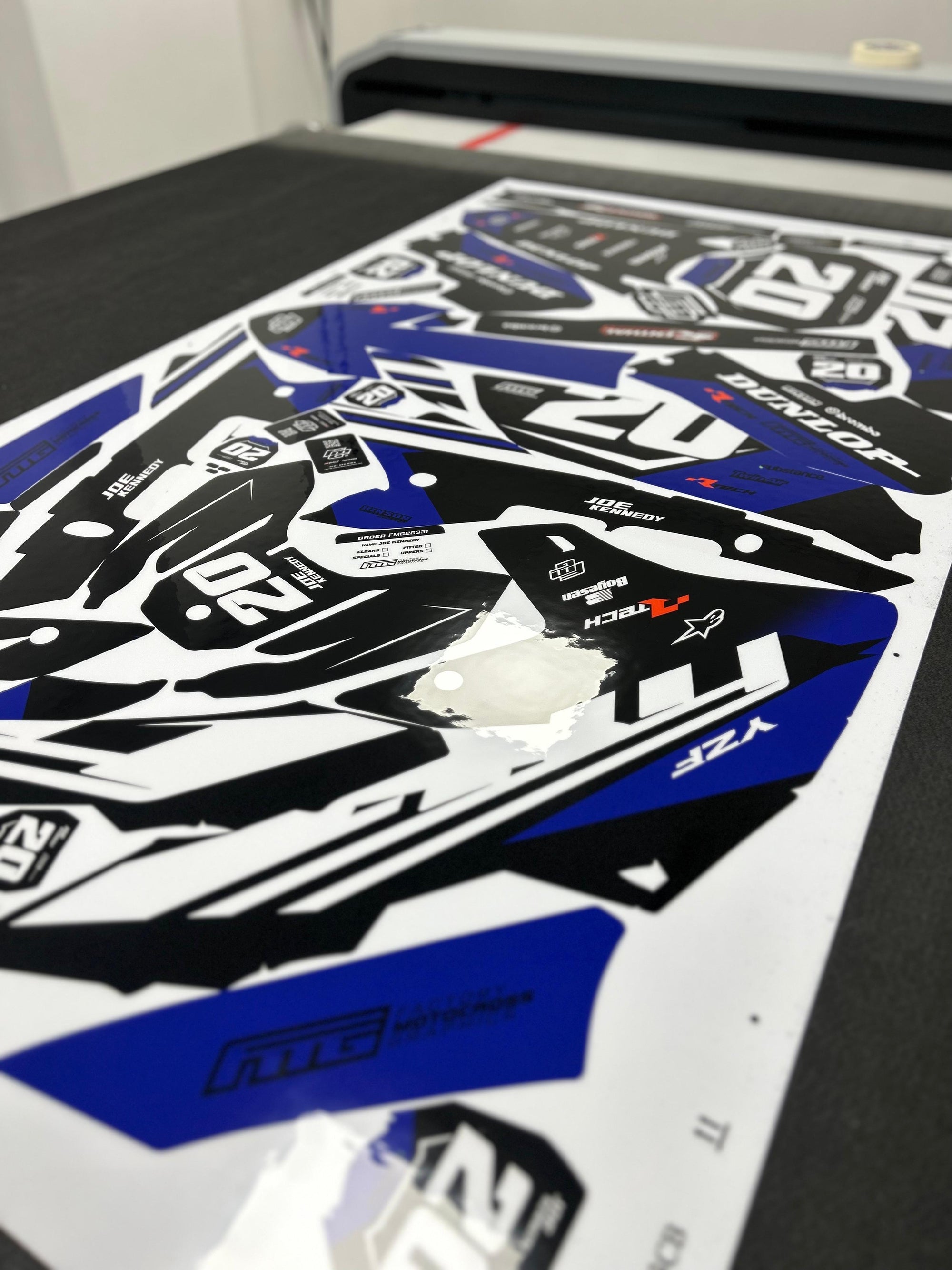 Shark Mouth CAMOUFLAGE  GRAPHICS KIT. YAMAHA YZ YZF PW TR WR WRF  FACTORY MOTOCROSS GRAPHICS