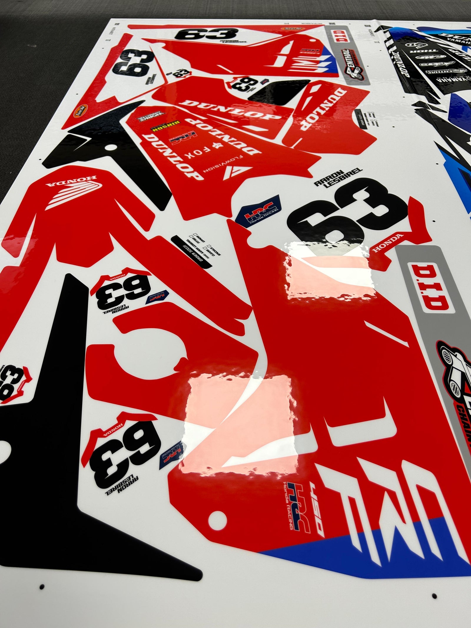 Honda CRF/CR Grey Red Triumph Graphics Kit