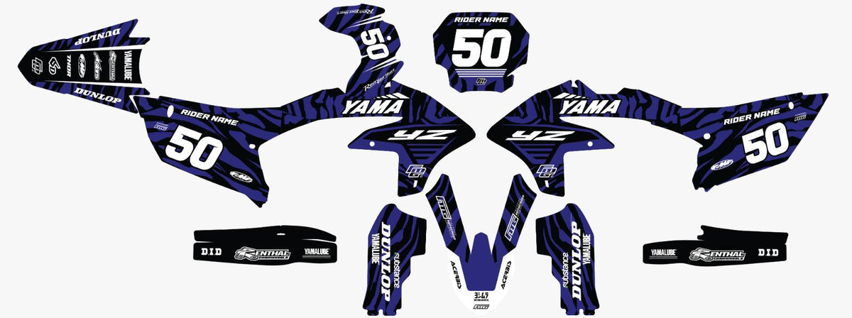 Yamaha Blue Camo Graphics Kit