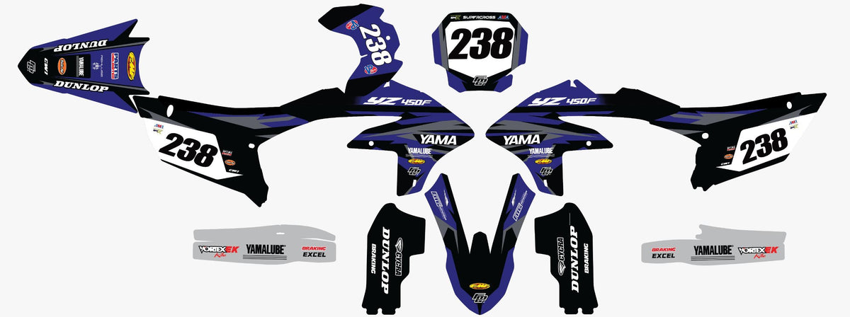 Yamaha Factory Graphics Kit by