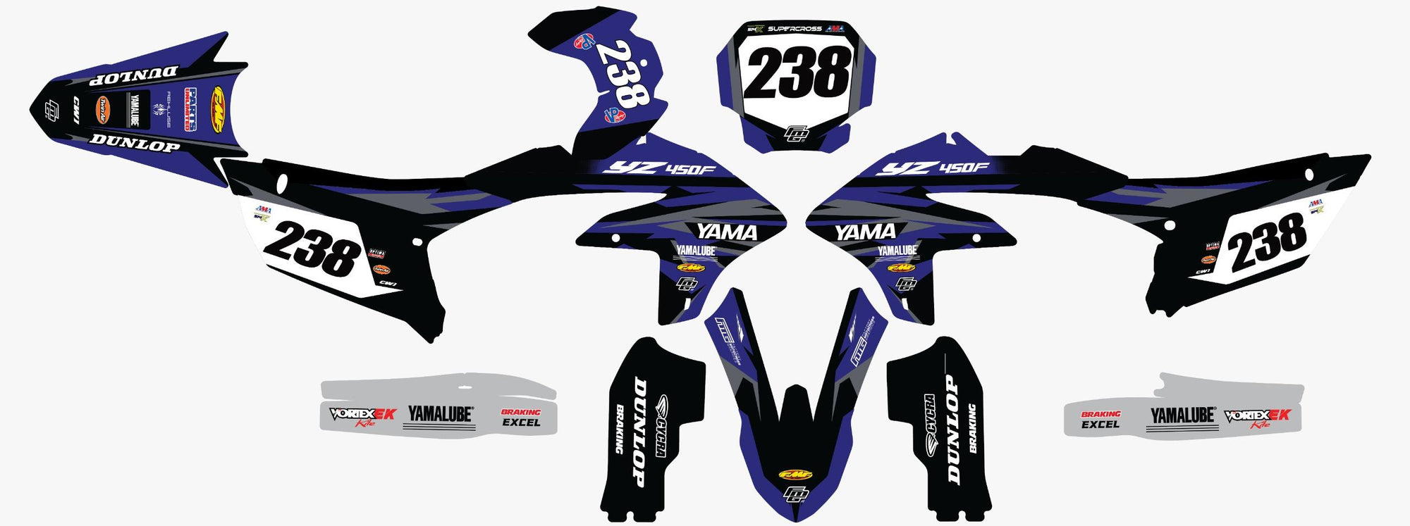 Yamaha Factory Graphics Kit