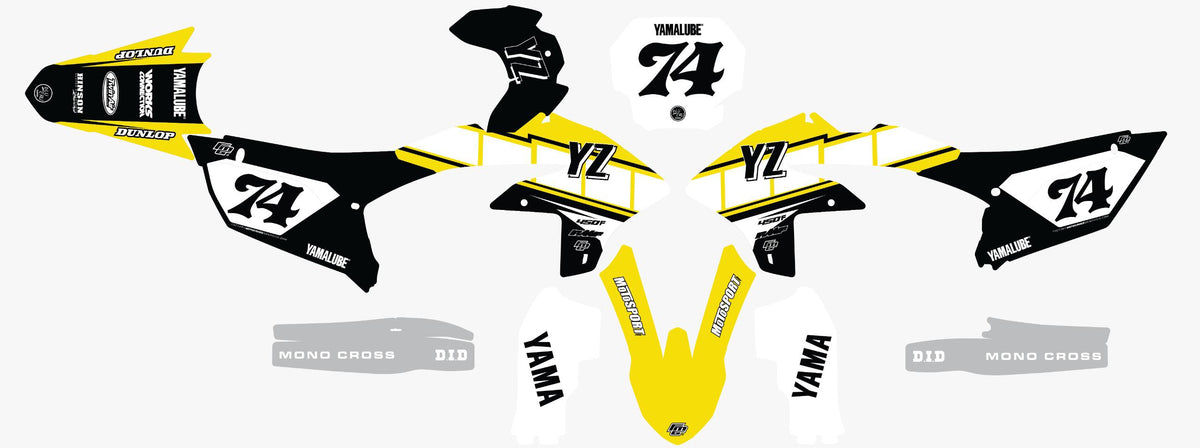 Kit graphique rétro anniversaire Yamaha