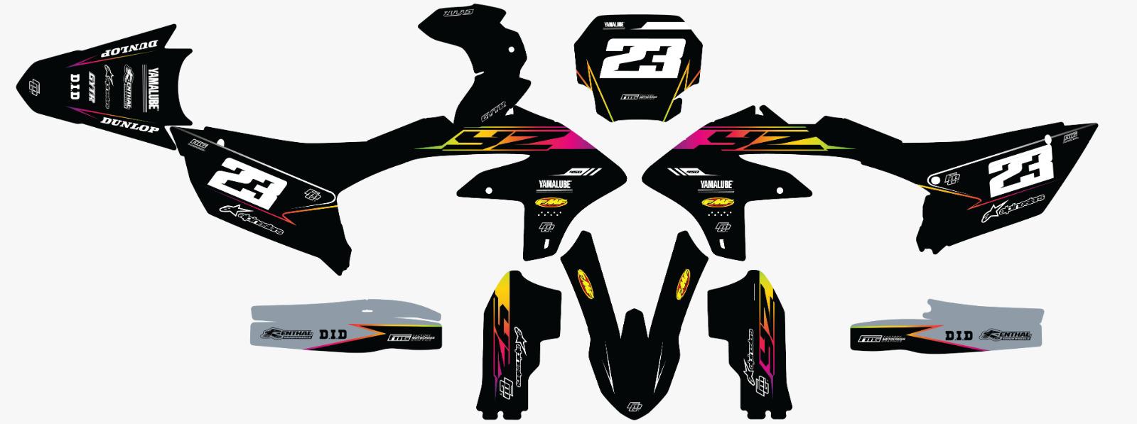 Yamaha White Jazz Graphics Kit
