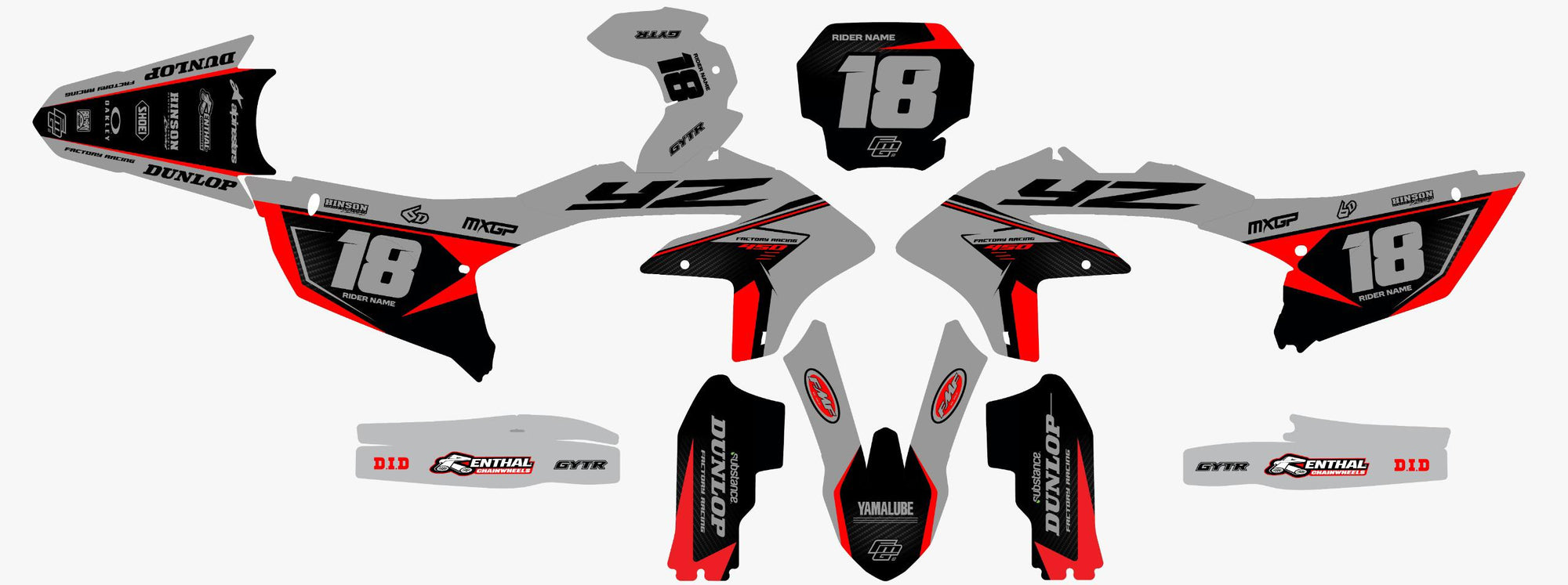 Yamaha Magna Grey Graphics Kit