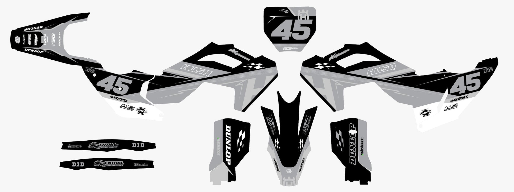 Husqvarna  Champion White Graphics Kit
