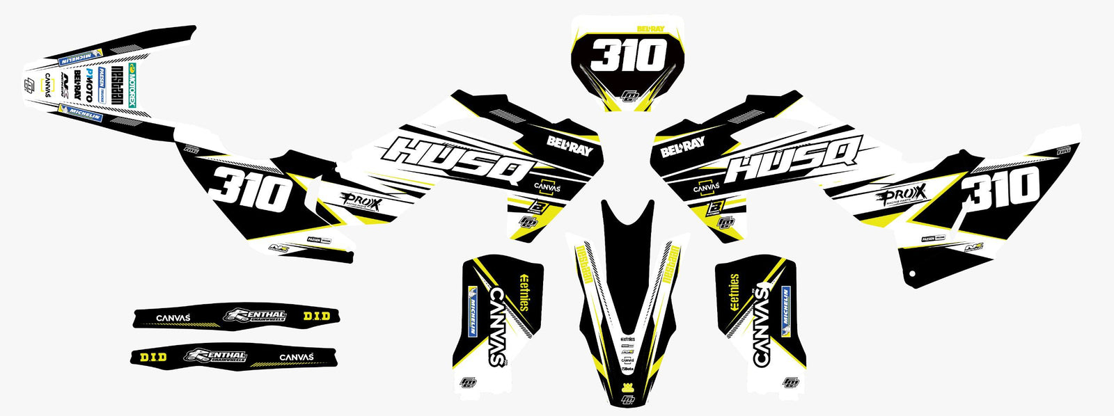 HusqvarnaYellow Target Graphics Kit