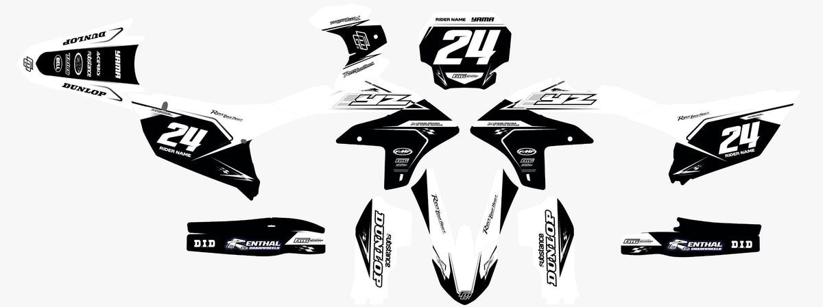 Yamaha White Vital Graphics Kit