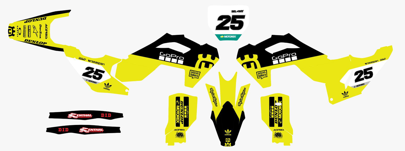 Husqvarna  Recon Yellow Graphics Kit