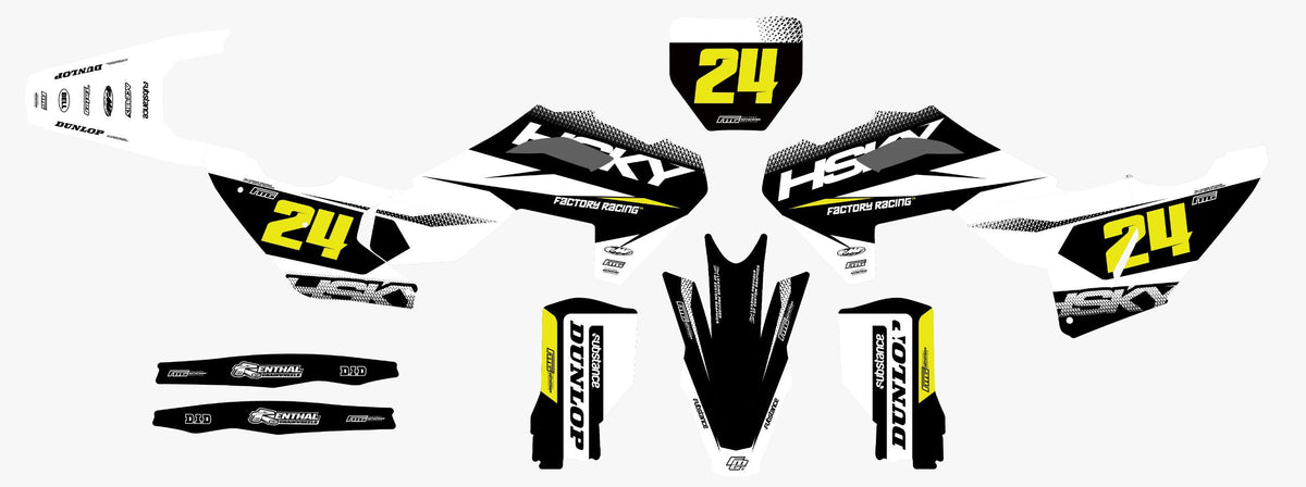Husqvarna White Syndicate Graphics Kit