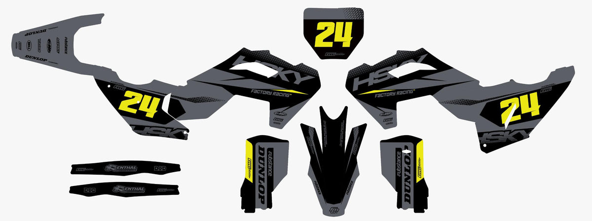 Husqvarna Grey Syndicate Graphics Kit