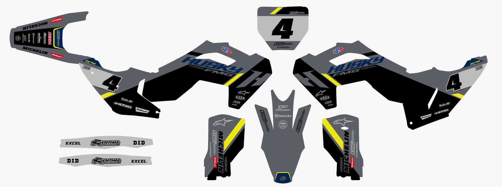 Husqvarna  Explorer Grey Graphics Kit