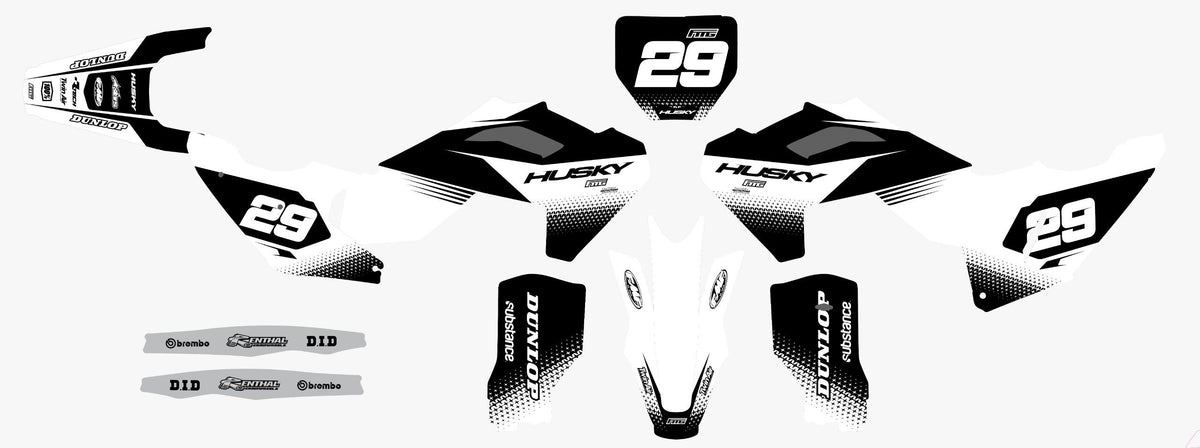 Husqvarna Racing White Graphics Kit