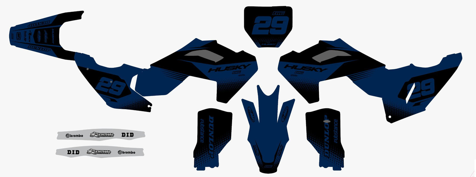 Husqvarna Racing Blue Graphics Kit