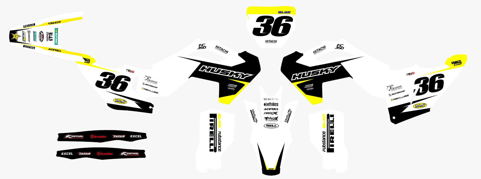 Husqvarna Husky White Graphics Kit