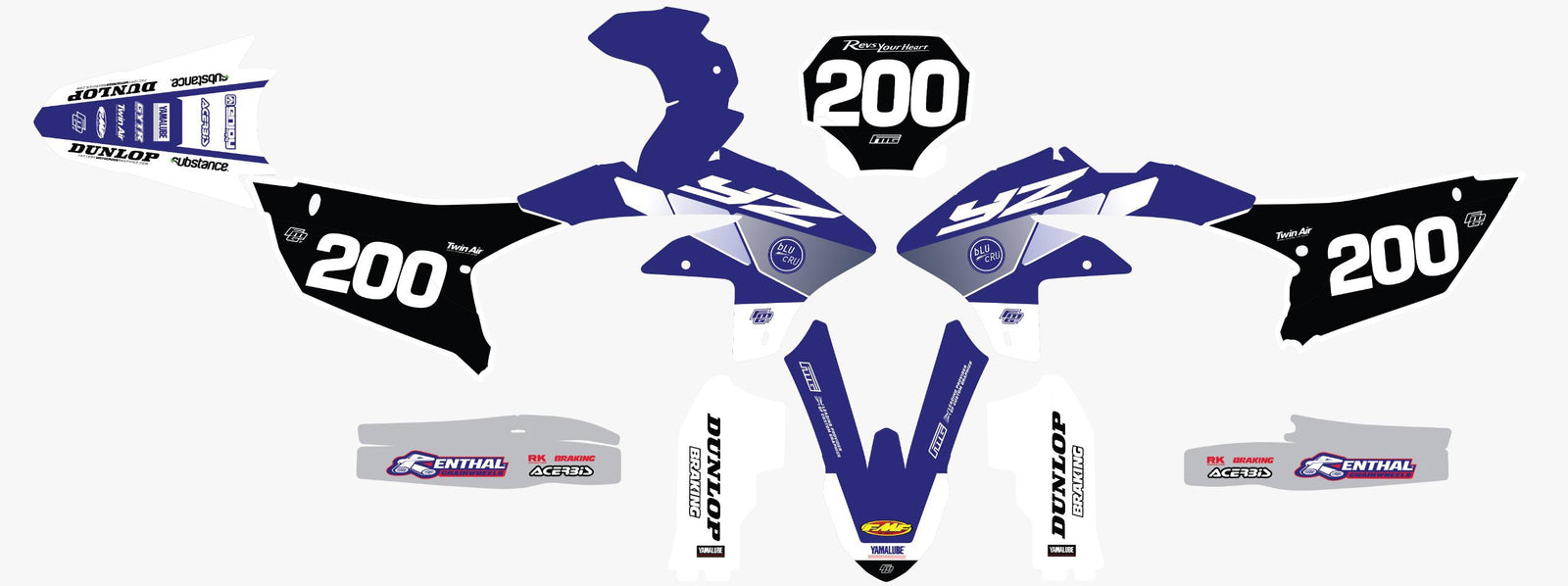 Retro Factory Ranaldi Yamaha grafische kit