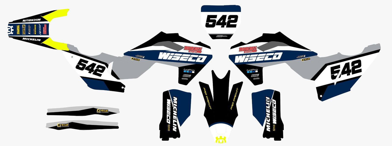 Neon Husqvarna   Graphics Kit