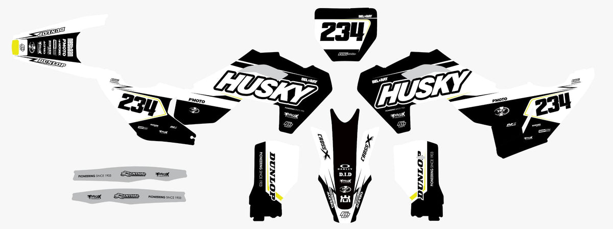 Husqvarna White Bold Graphics Kit