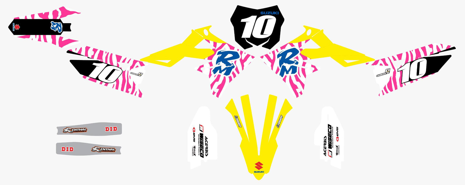 Throwback Suzuki Retro Graphics Kit