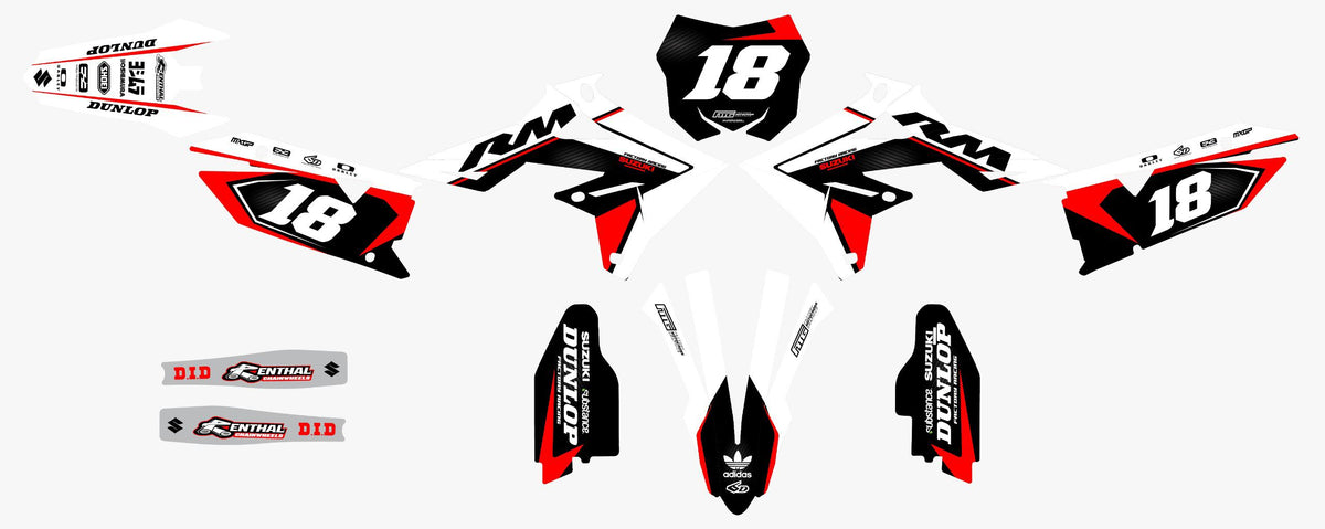 Kit graphique Suzuki Black RM