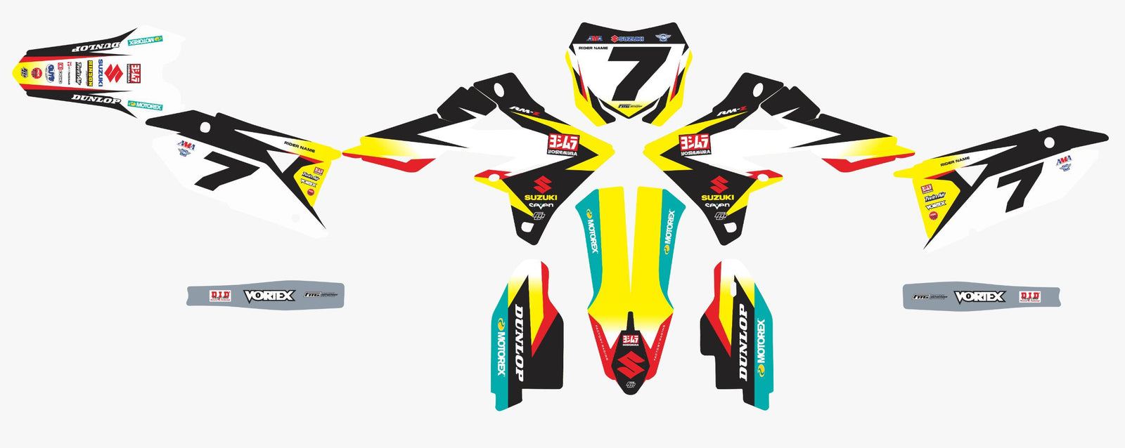 Kawasaki2024 James Stewart Replica Graphics Kit
