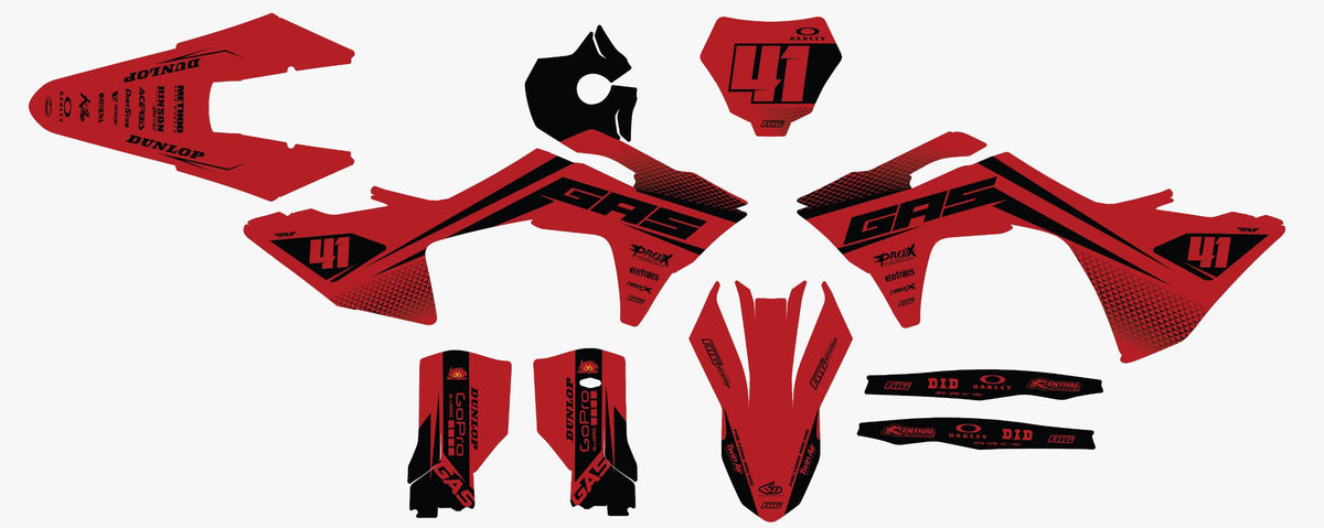 Gas Gas Tazer Red Graphics Kit