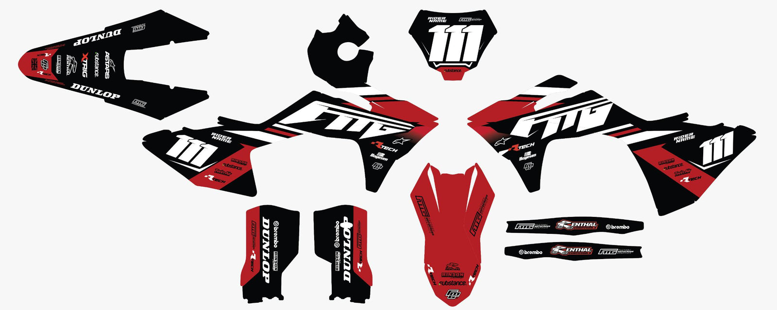 Gas Gas Hybrid Factory Graphics Kit