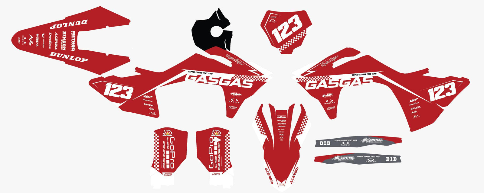 Gas Gas 2021 Red Factory Race Graphics Kit
