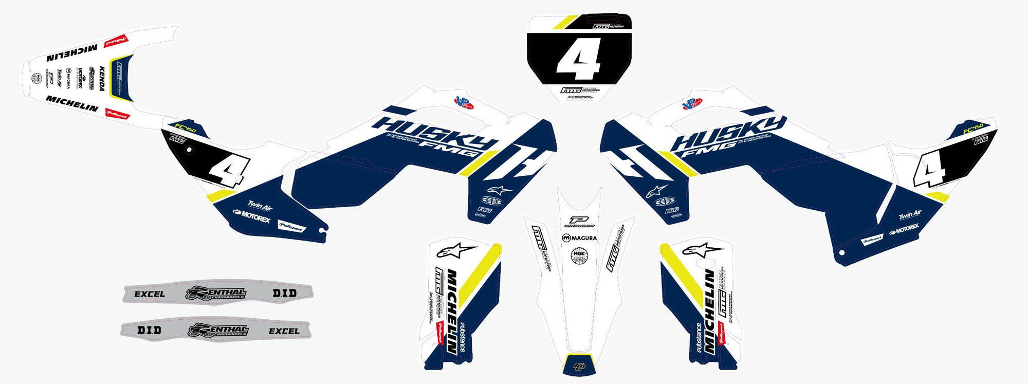Husqvarna Explorer Witte Graphics Kit
