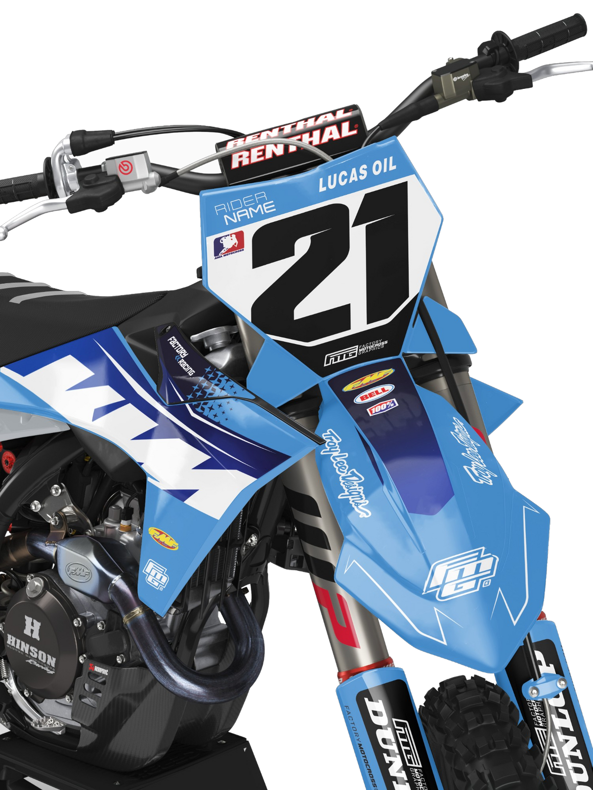 FUSE Past op KTM Baby Blue GRAPHICS KIT.