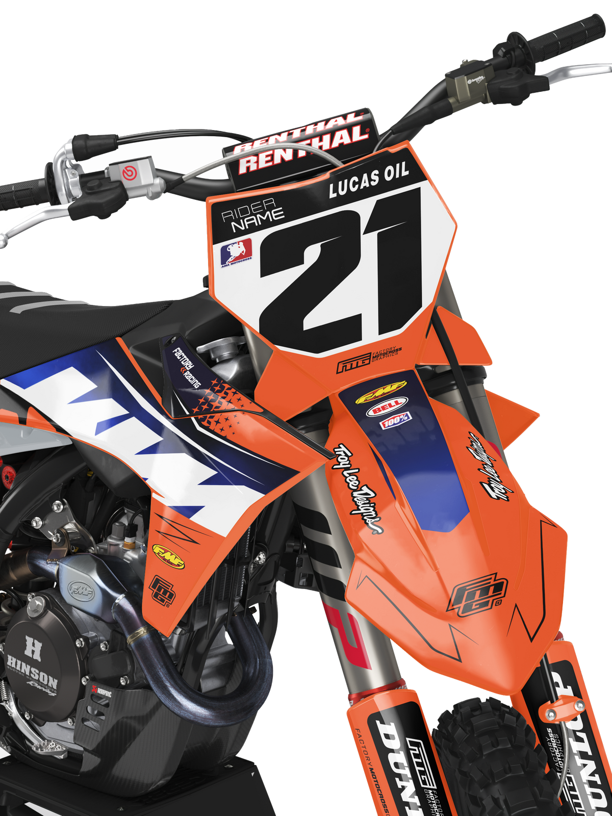 Fuse Fits KTM Orange Graphics Kit.