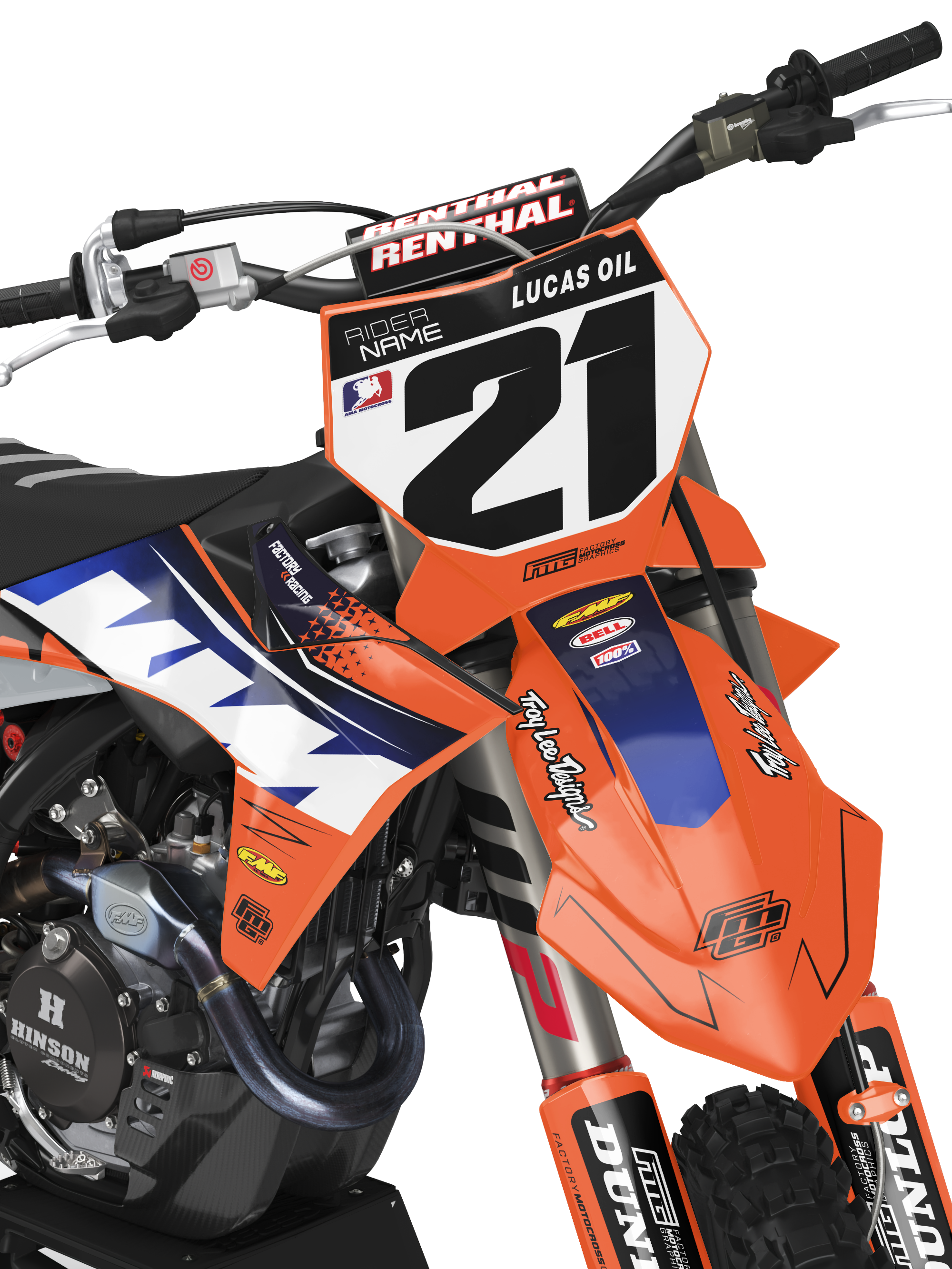 Fuse Fits KTM Orange Graphics Kit.