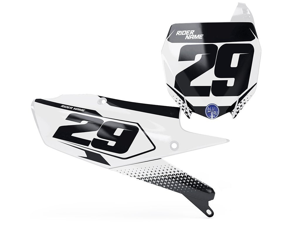 Custom YZF Number Board Decals
