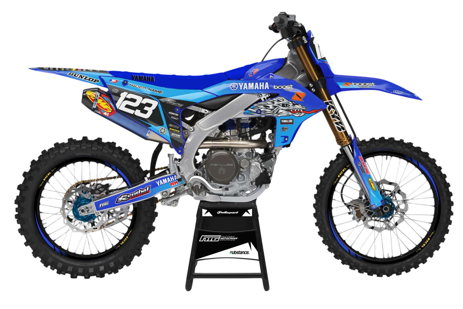 Yamaha YZF/YZ of troy graphics kit