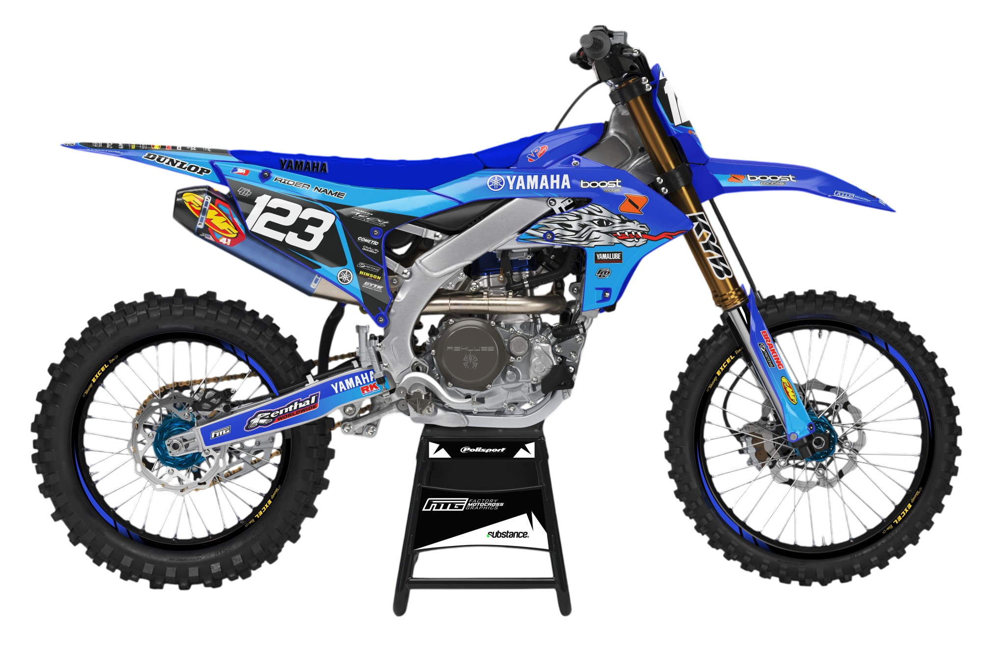 Yamaha YZF/YZ of troy graphics kit