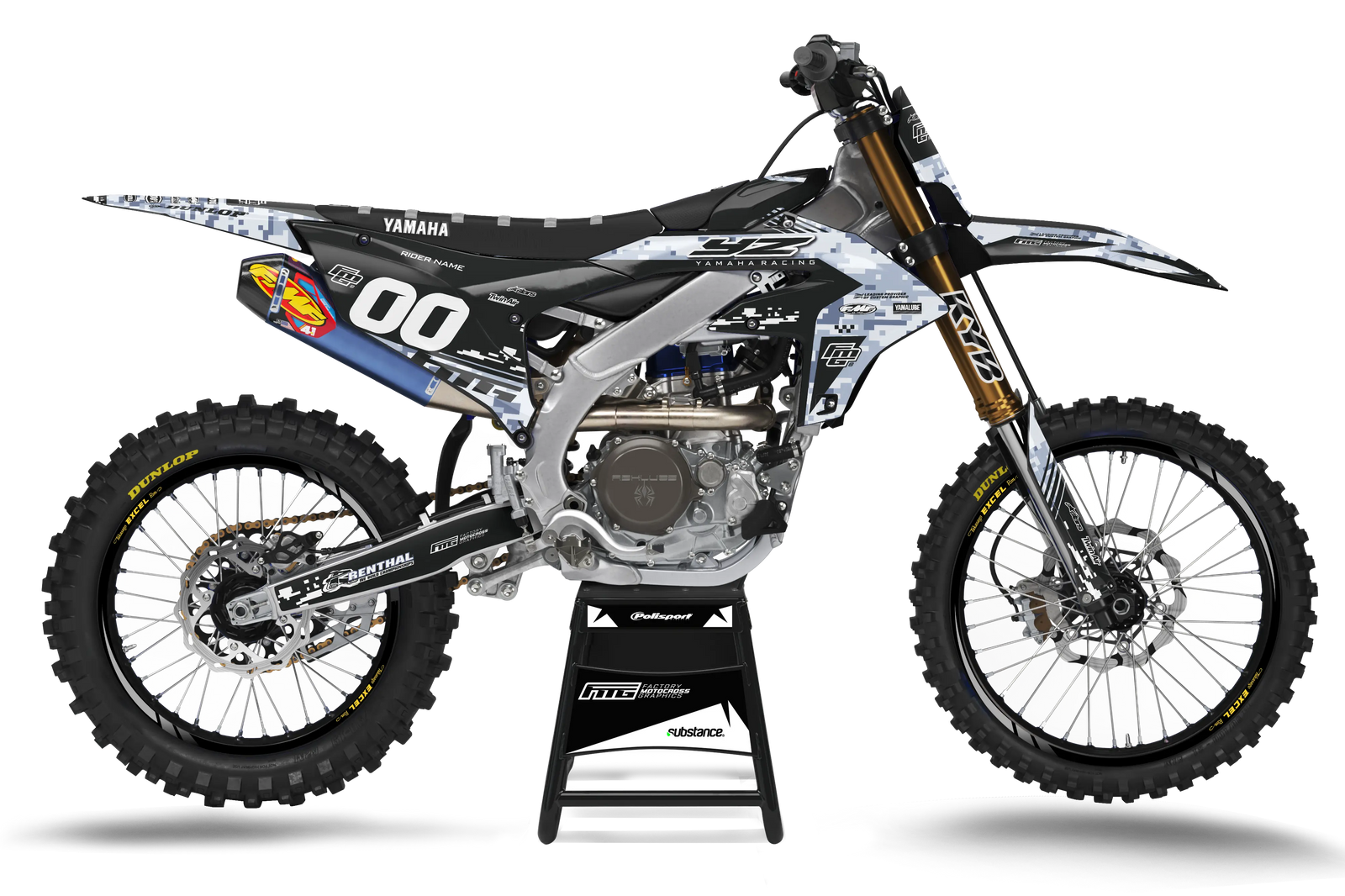 KIT GRAPHIQUE CAMOUFLAGE NUMÉRIQUE YAMAHA MG 00.