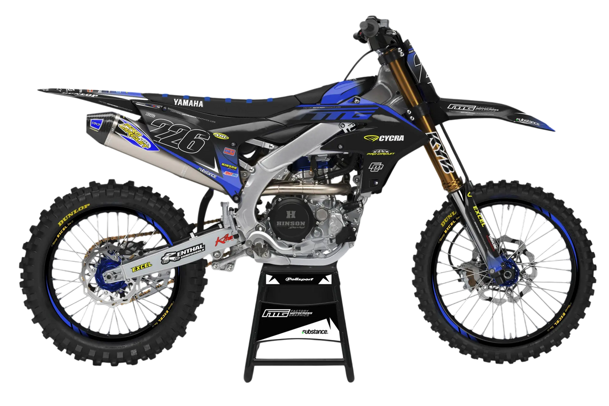 YAMAHA Team FMG Black Graphics Kit.