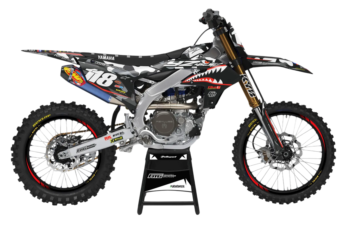 Yamaha Shark Mouth CAMOUFLAGE  GRAPHICS KIT.