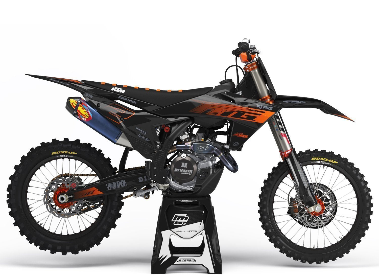 KTM SX / SXF Black Stealth Graphics Kit