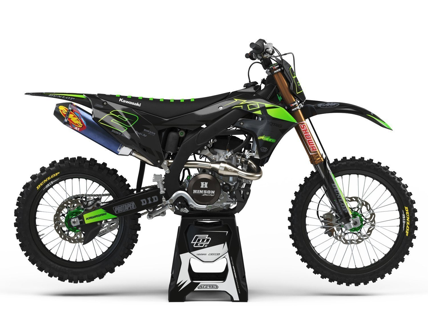 Kawasaki  Black Stealth Graphics Kit