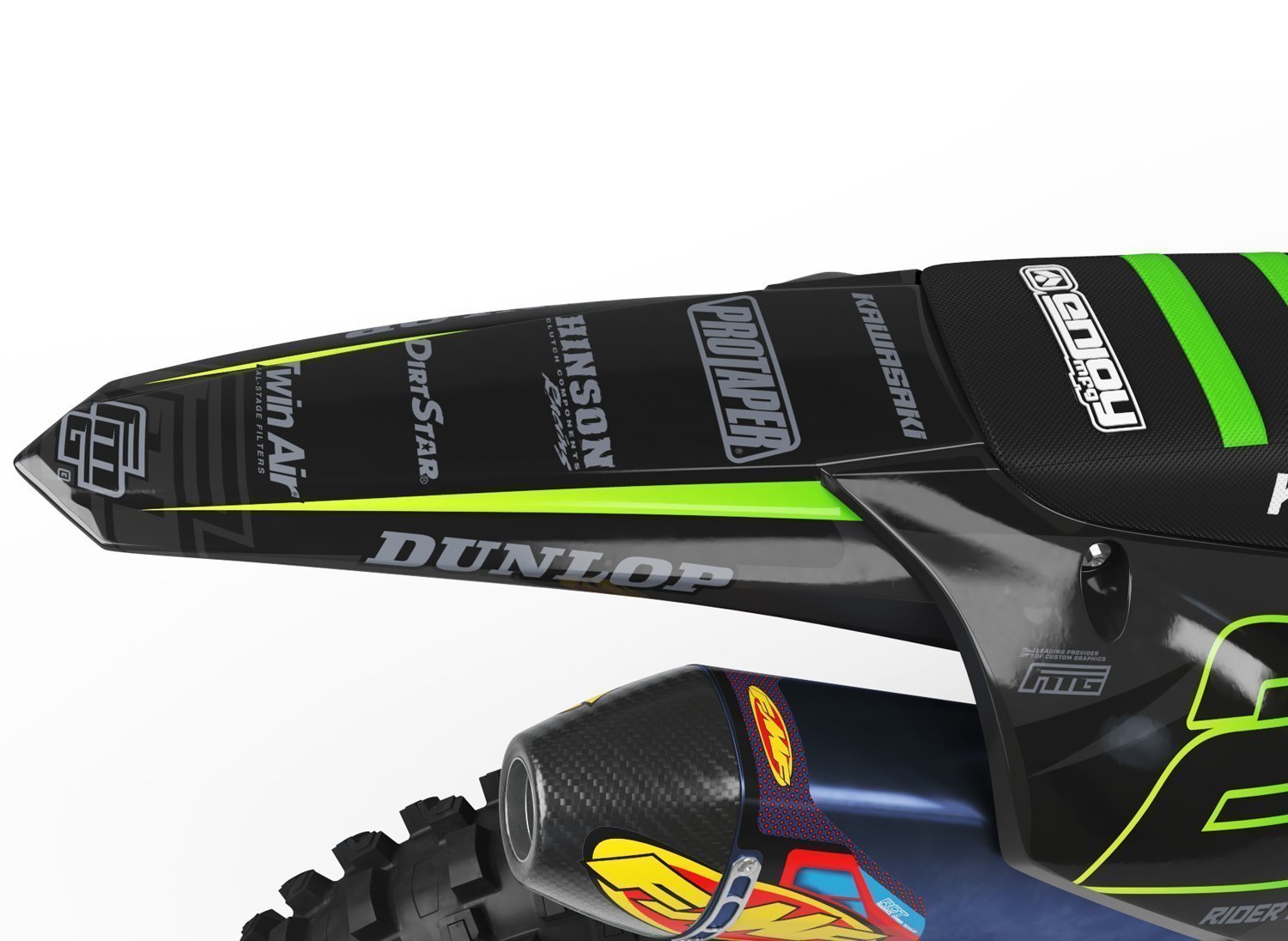 Kawasaki  Black Stealth Graphics Kit