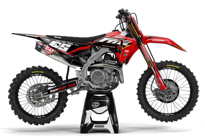 Honda JW Factory Red Graphics kit