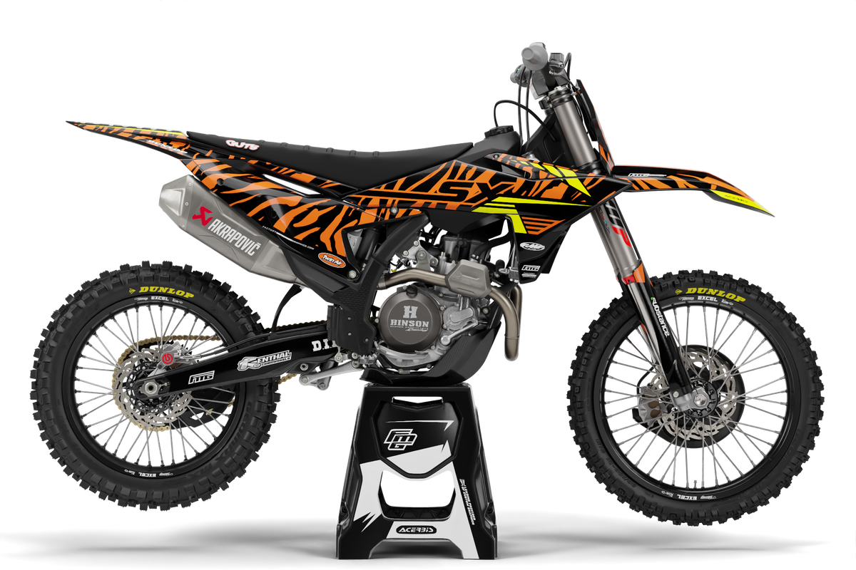 Fits KTM  Orange Camo Graphics Kit No Name No Number