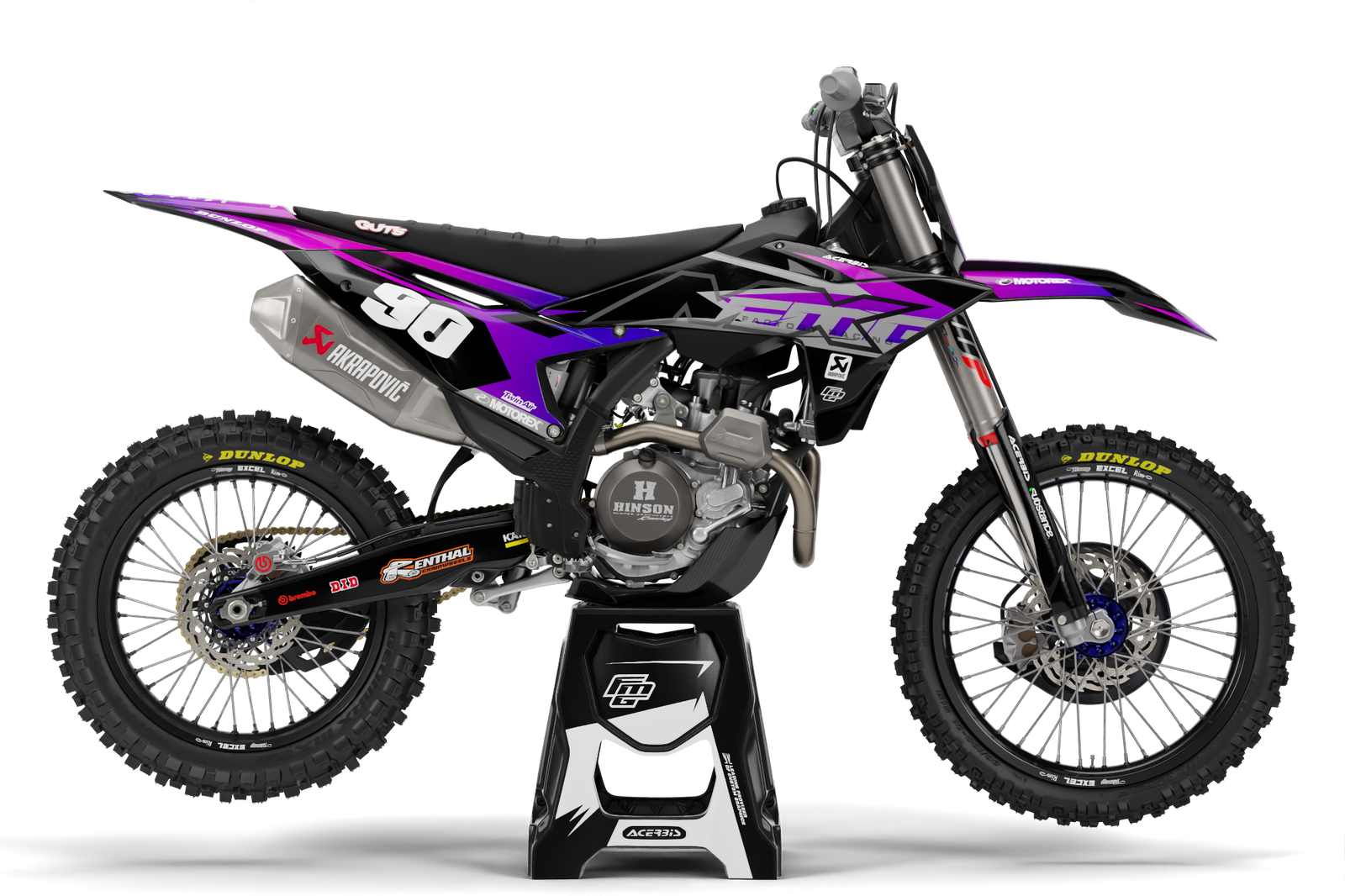 Fits KTM SX / SXF Tagger Purple Graphics Kit