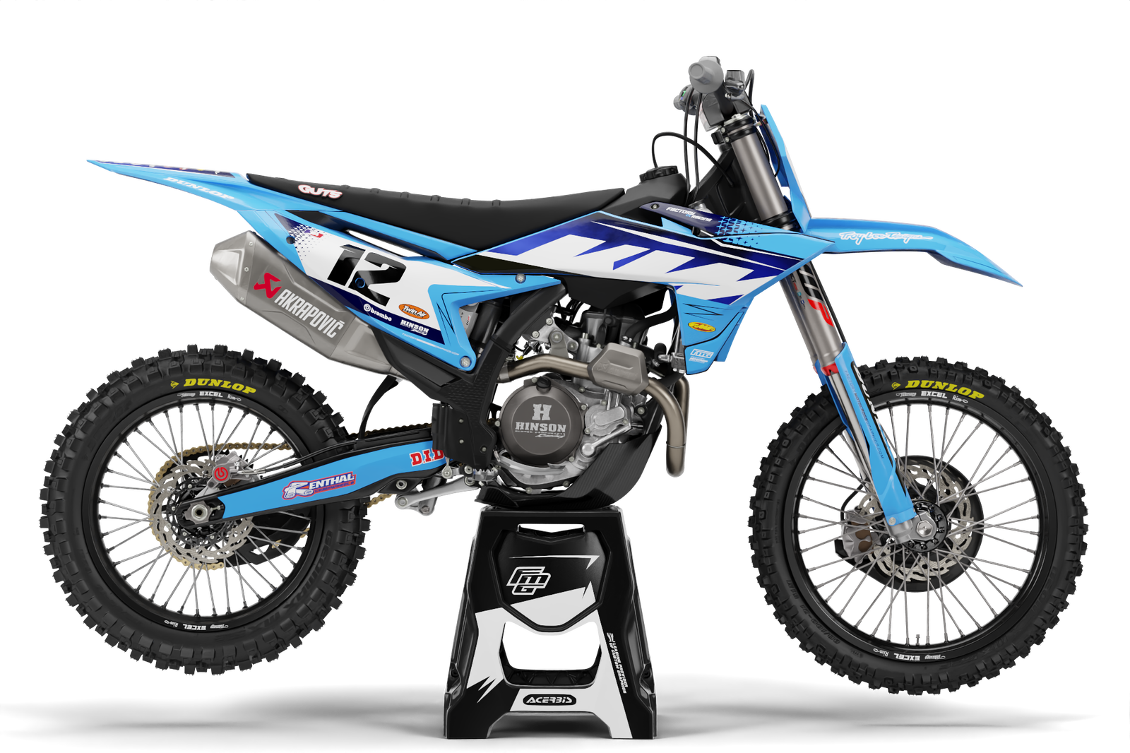 FUSIBLE compatible avec le kit graphique KTM Baby Blue.