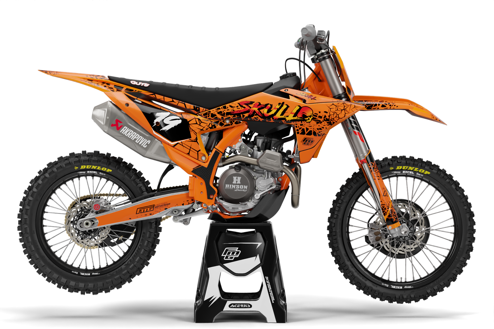 Compatible avec le kit graphique KTM Spooky Orange