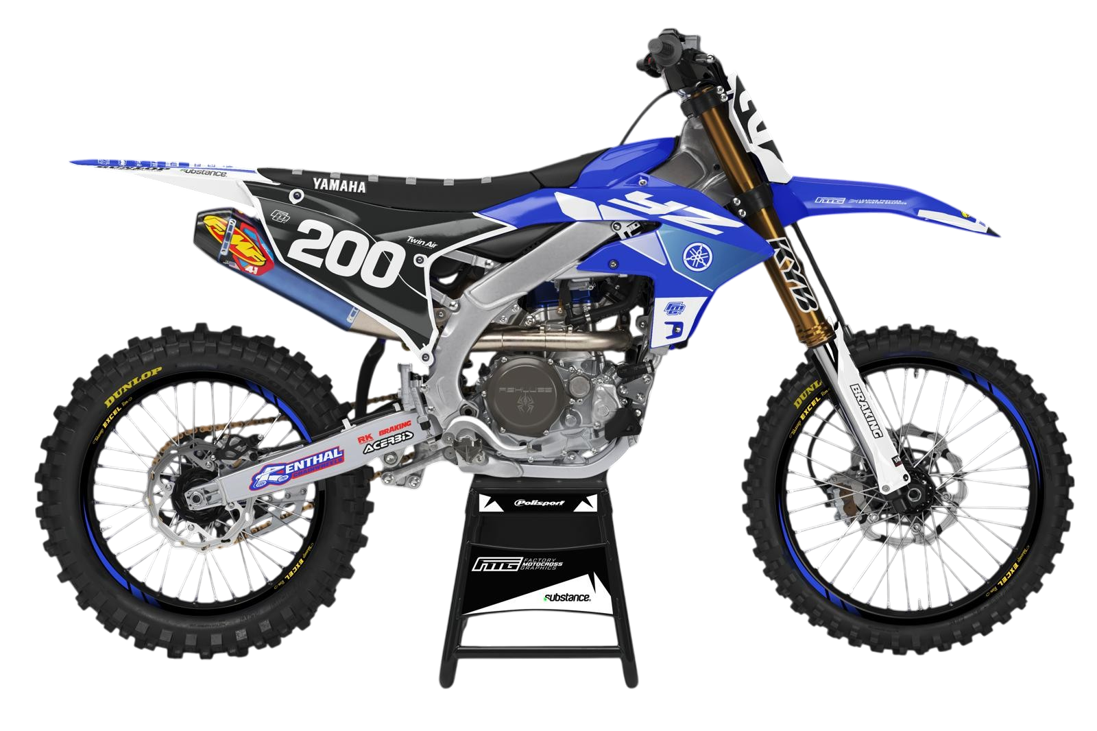 Retro Factory Ranaldi Yamaha YZ / YZF Graphics Kit