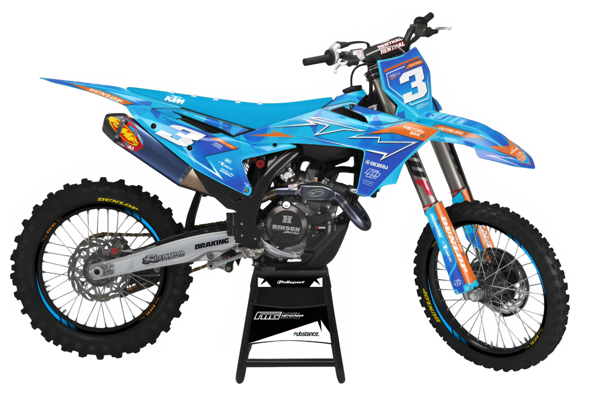 KTM SX / SXF Freestyle Ice Blue GRAPHICS KIT
